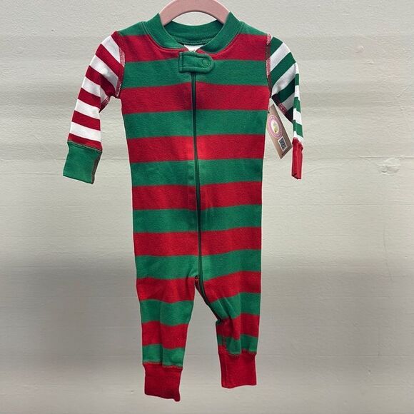 Hanna Andersson Holiday‎ Stripe Pjs 60cm 6-9m - Picture 1 of 3